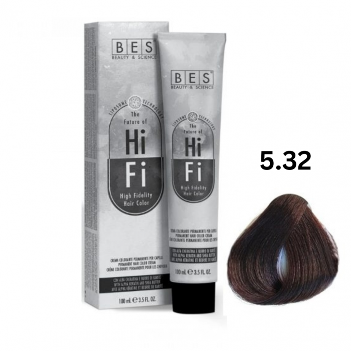 Vopsea profesionala, BES Hi-Fi, auriu irizat deschis, 100ml [1]