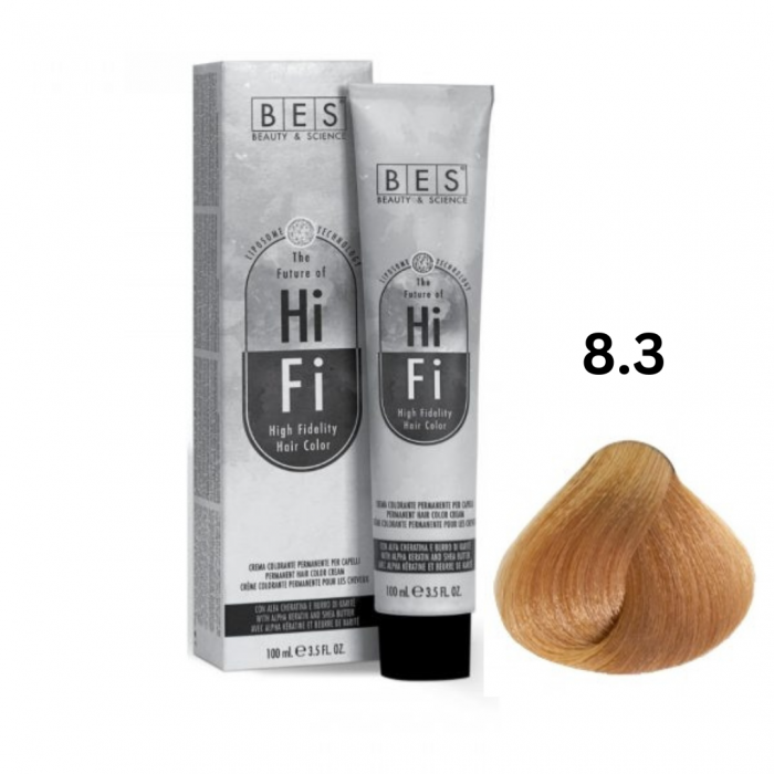 Vopsea profesionala, BES Hi-Fi, blond auriu deschis, 100ml [1]