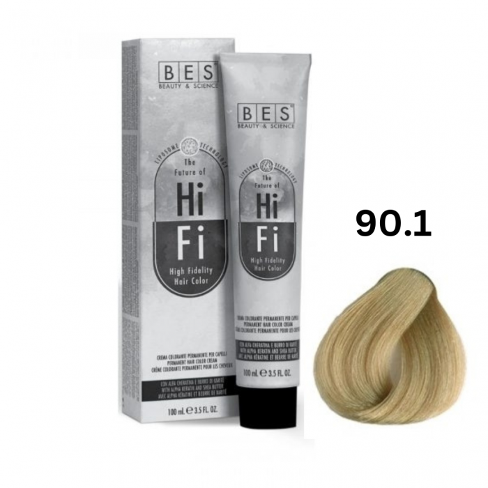 Vopsea profesionala, BES Hi-Fi, blond cenusiu super deschis, 100ml [1]