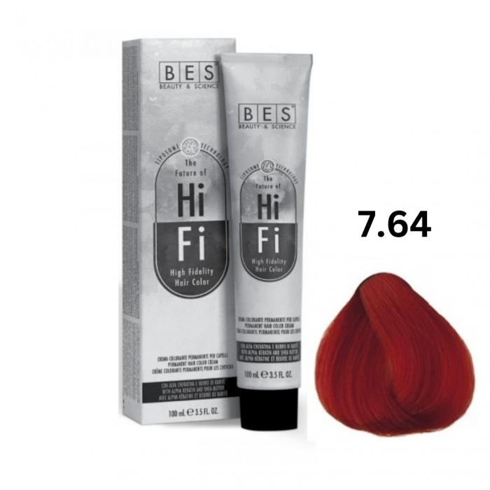 Vopsea profesionala, BES Hi-Fi, blond rosu cupru, 100ml [1]