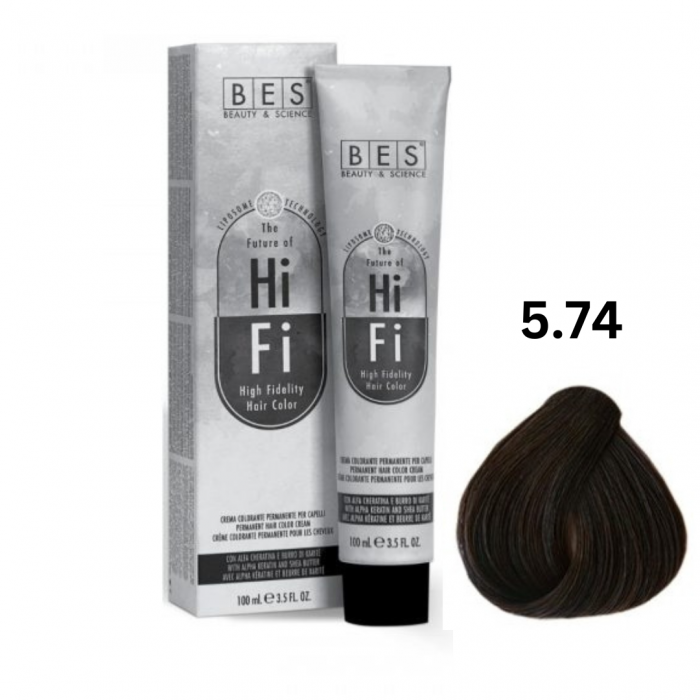 Vopsea profesionala, BES Hi-Fi, cafea, 100ml [1]