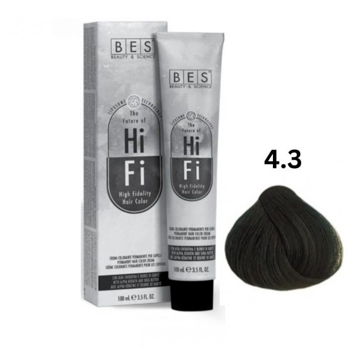 Vopsea profesionala, BES Hi-Fi, castaniu auriu, 100ml [1]