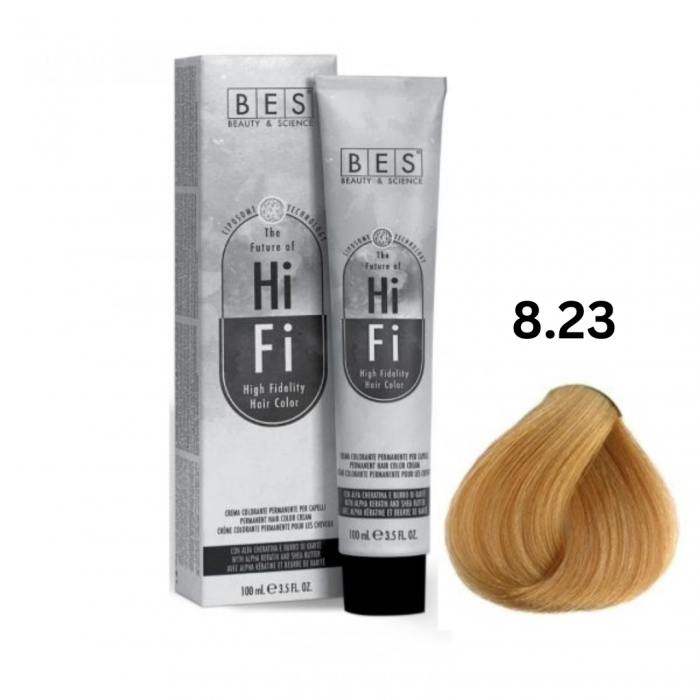 Vopsea profesionala, BES Hi-Fi, irizat auriu deschis, 100ml [1]