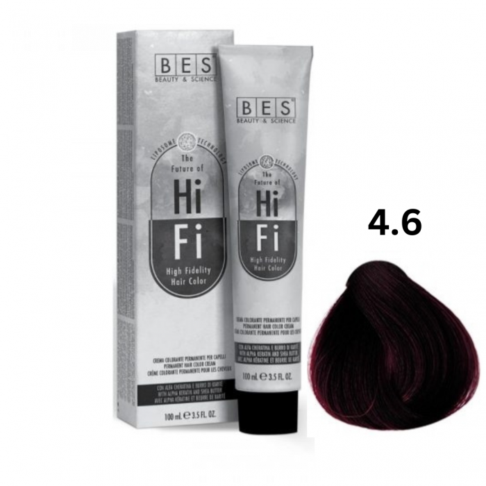 Vopsea profesionala, BES Hi-Fi, rosu intens, 100ml [1]