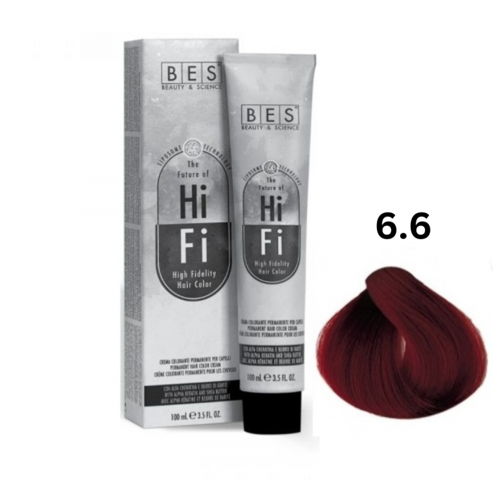 Vopsea profesionala, BES Hi-Fi, rosu intens inchis, 100ml [1]