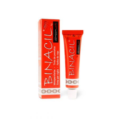 Vopsea & oxidanti - Vopsea pentru gene/sprancene, Binacil, maro deschis, 15ml
