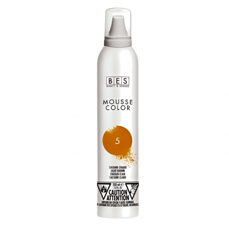 Fixative & spume - Spuma coloranta pentru par, castaniu deschis, 200ml