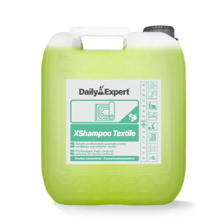 Produse pentru curatenie - Detergent concentrant spumant, XShampooTextile, 5L