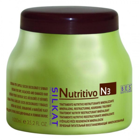 Sampon & balsam - Masca  nutritiva restructuranta, Silkat, 1000ml
