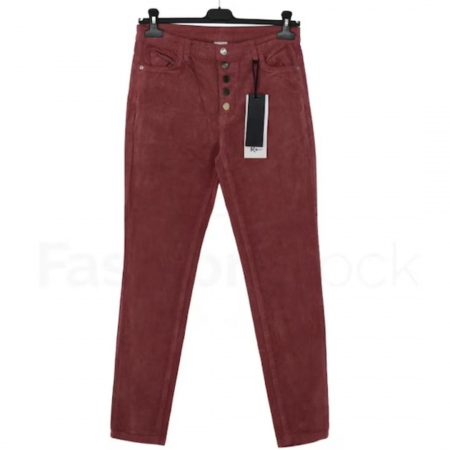 Outlet femei - Pantaloni dama, raiat, rosa antico