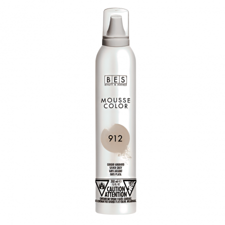 Fixative & spume - Spuma coloranta pentru par, gri argintiu, 200ml