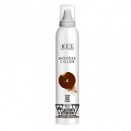 Fixative & spume - Spuma coloranta pentru par, castaniu, 200ml