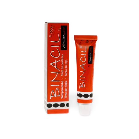 Vopsea & oxidanti - Vopsea pentru gene/sprancene, Binacil, negru, 15ml