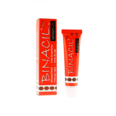 Vopsea & oxidanti - Vopsea pentru gene/sprancene, Binacil, maro, 15ml