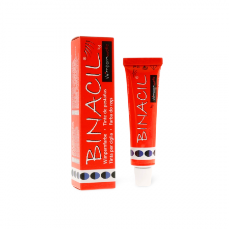 Vopsea & oxidanti - Vopsea pentru gene/sprancene, Binacil, negru albastrui, 15ml