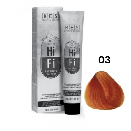 Vopsea & oxidanti - Vopsea profesionala, BES Hi-Fi, auriu, 100ml