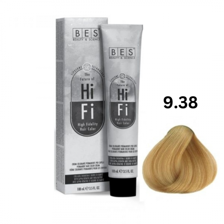 Vopsea & oxidanti - Vopsea profesionala, BES Hi-Fi, auriu bej foarte deschis, 100ml