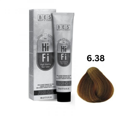 Vopsea & oxidanti - Vopsea profesionala, BES Hi-Fi, auriu bej inchis, 100ml