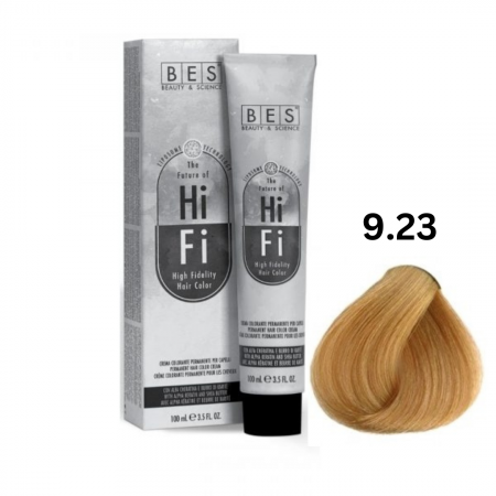 Vopsea & oxidanti - Vopsea profesionala, BES Hi-Fi, auriu irizat foarte deschis, 100ml