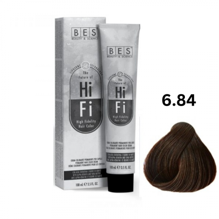 Vopsea & oxidanti - Vopsea profesionala, BES Hi-Fi, bej aramiu inchis, 100ml