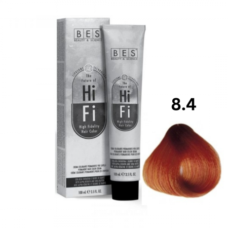Vopsea & oxidanti - Vopsea profesionala, BES Hi-Fi, blond aramiu deschis, 100ml
