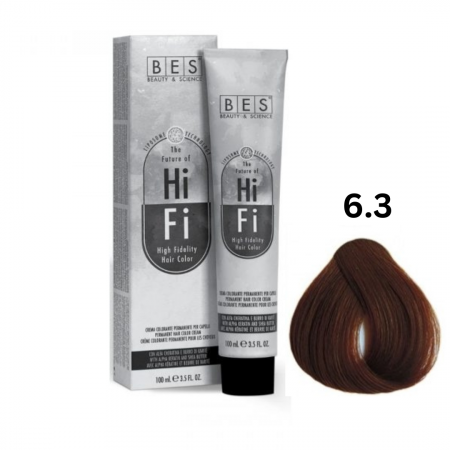 Vopsea & oxidanti - Vopsea profesionala, BES Hi-Fi, blond auriu inchis, 100ml