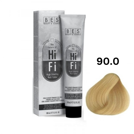 Vopsea & oxidanti - Vopsea profesionala, BES Hi-Fi, blond natural super deschis, 100ml