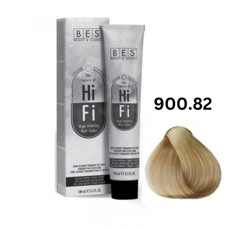 Vopsea & oxidanti - Vopsea profesionala, BES Hi-Fi, blond ultradeschis bej irizat, 100ml