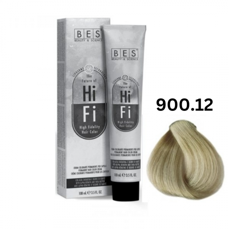 Vopsea & oxidanti - Vopsea profesionala, BES Hi-Fi, blond ultradeschis cenusiu irizat, 100ml