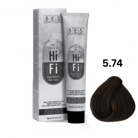 Vopsea & oxidanti - Vopsea profesionala, BES Hi-Fi, cafea, 100ml