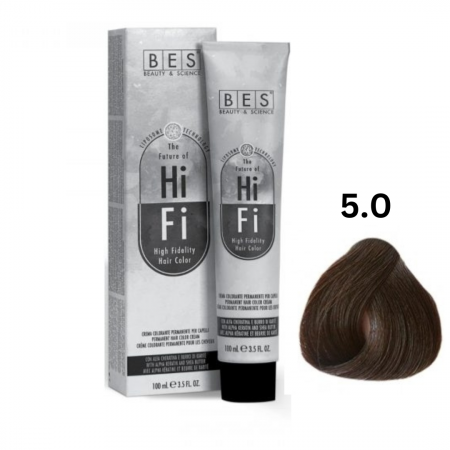 Vopsea & oxidanti - Vopsea profesionala, BES Hi-Fi, castaniu deschis, 100ml