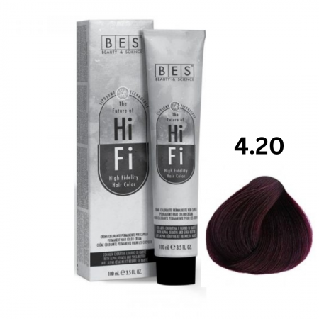 Vopsea & oxidanti - Vopsea profesionala, BES Hi-Fi, castaniu irizat, 100ml