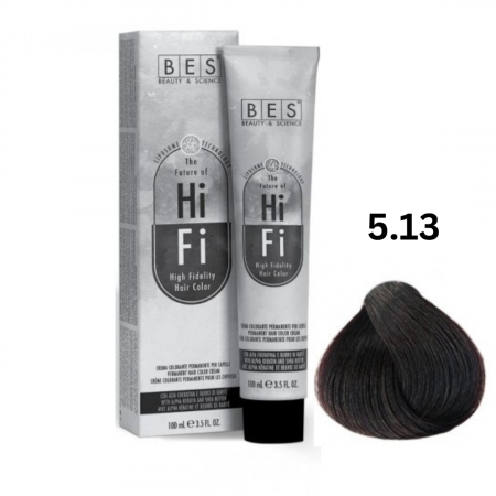 Vopsea & oxidanti - Vopsea profesionala, BES Hi-Fi, cenusiu auriu deschis, 100ml