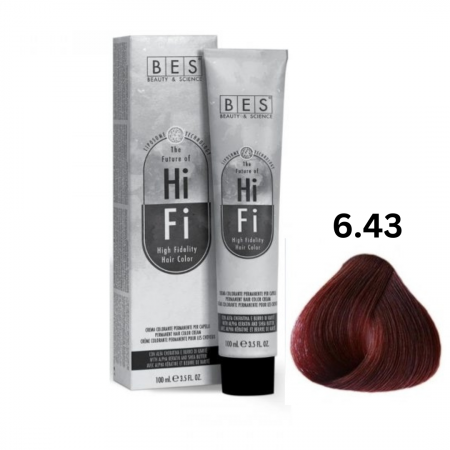 Vopsea & oxidanti - Vopsea profesionala, BES Hi-Fi, cupru auriu inchis, 100ml