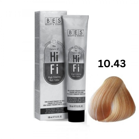 Vopsea & oxidanti - Vopsea profesionala, BES Hi-Fi, cupru auriu platinat, 100ml
