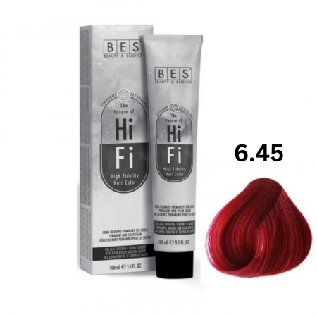 Vopsea & oxidanti - Vopsea profesionala, BES Hi-Fi, cupru mahon inchis, 100ml