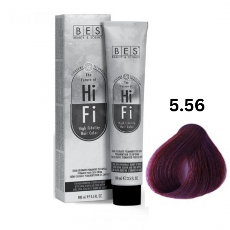 Vopsea & oxidanti - Vopsea profesionala, BES Hi-Fi, mahon rosu deschis, 100ml