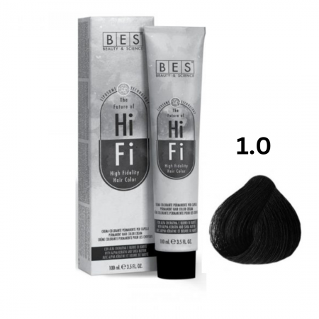 Beauty - Vopsea profesionala, BES Hi-Fi, negru, 100ml