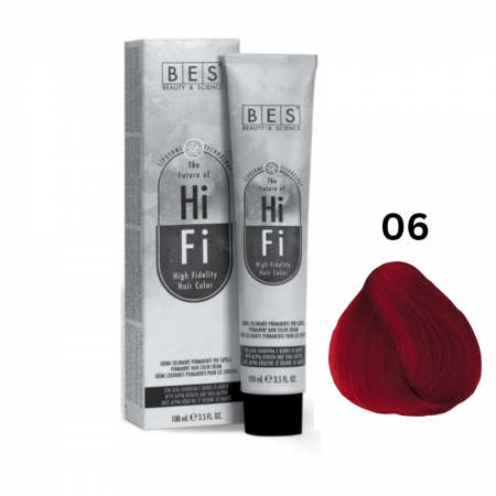 Vopsea & oxidanti - Vopsea profesionala, BES Hi-Fi, rosu, 100ml