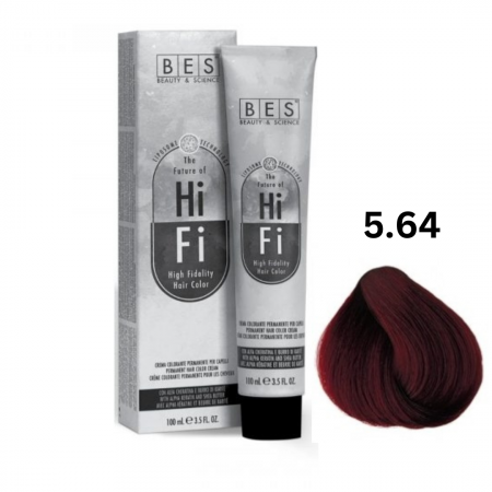 Vopsea & oxidanti - Vopsea profesionala, BES Hi-Fi, rosu cupru deschis, 100ml