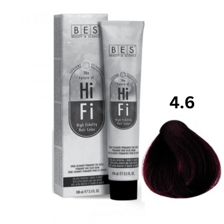 Vopsea & oxidanti - Vopsea profesionala, BES Hi-Fi, rosu intens, 100ml