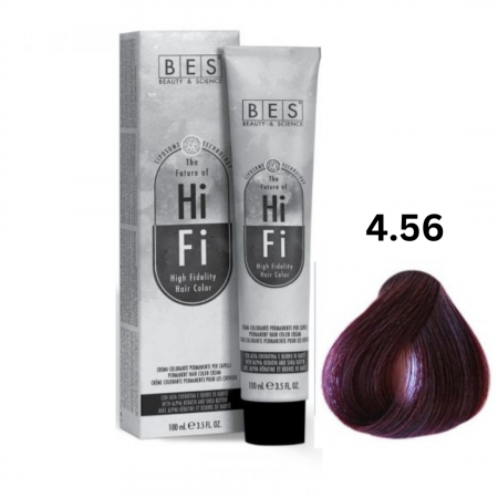 Vopsea & oxidanti - Vopsea profesionala, BES Hi-Fi, rosu mahon, 100ml
