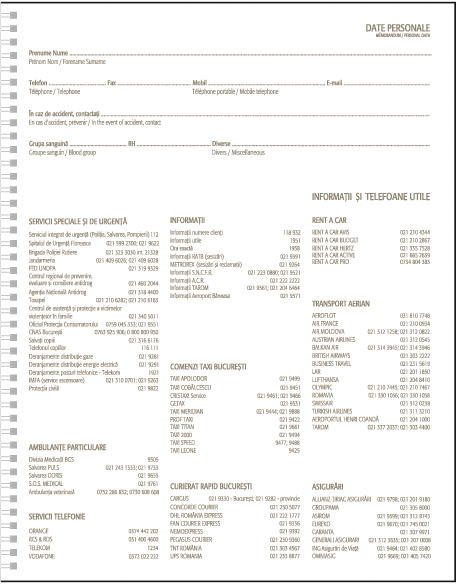 Agenda nedatata ,,Premier" [2]