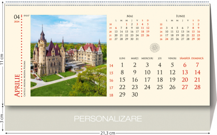 Calendar de birou ,,Castele" [2]