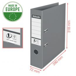 Biblioraft A4 75mm plastifiat interior-exterior cu rama si buzunar verde deschis Esselte Vivida Power [2]