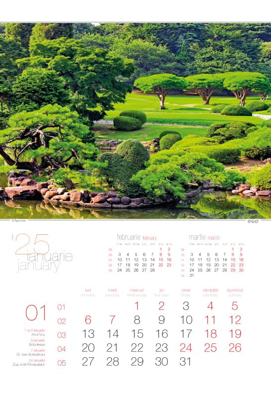 Calendar de perete ,,Gradini" [2]