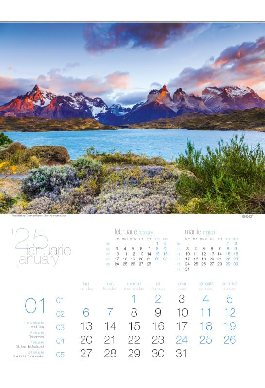 Calendar de perete ,,Parcuri nationale" [2]