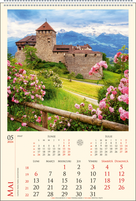 Calendar de perete ,,Castele" [2]