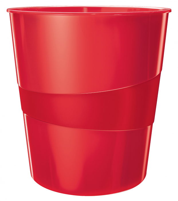 Cos de birou pvc 15l rosu Wow Leitz [2]