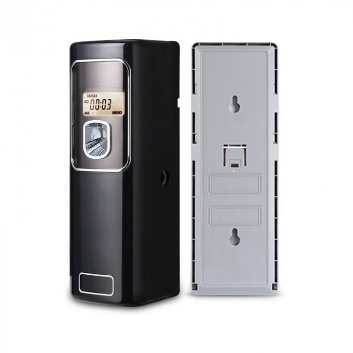 Dispencer parfum de camera cu aerosoli, programabil cu LCD, negru [2]